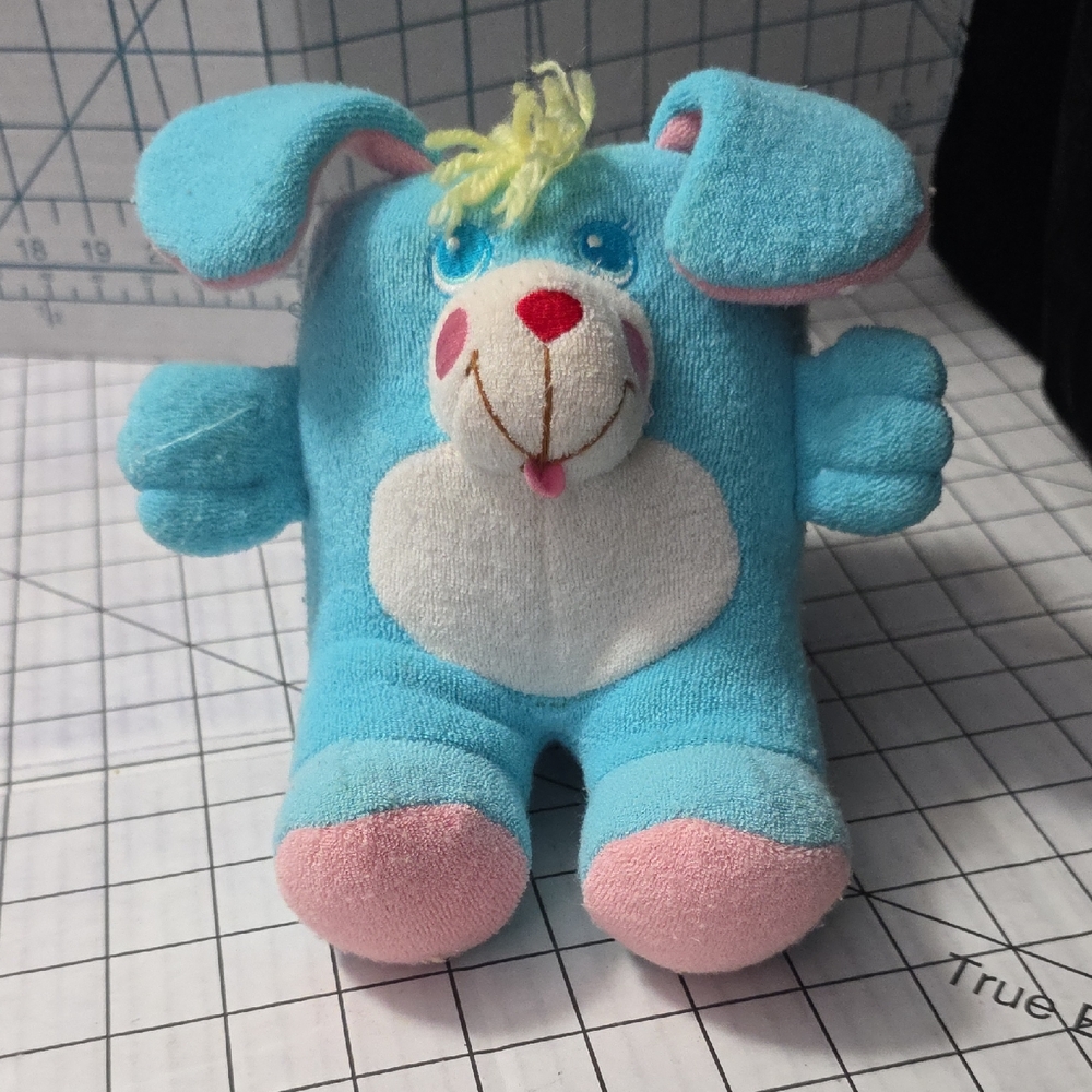 Amtoy 1986 Blue/Pink Cleveland Bunny Rabbit Toy